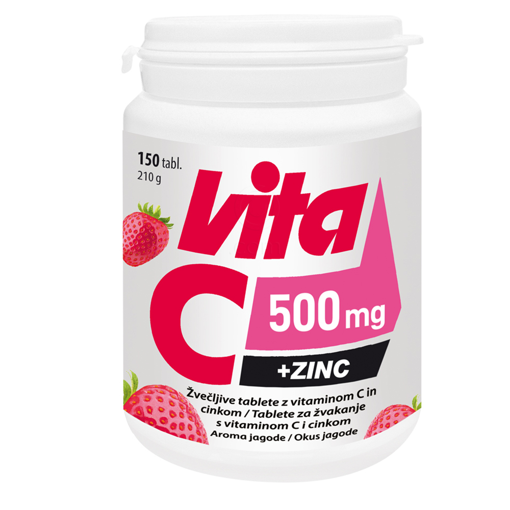 Vitabalans Vita-C 500 mg + Zinc, tablete (150 tablet)