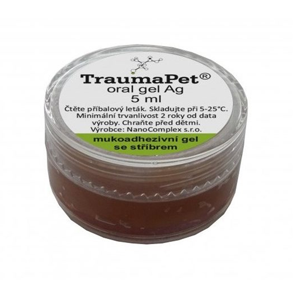 TraumaPet oral gel Ag, gel za dlesni v lončku (5 ml)