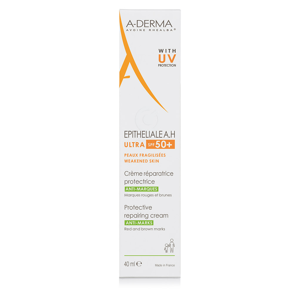A-Derma Epitheliale A.H Ultra, zaščitna obnavljajoča krema - ZF 50+ (40 ml)