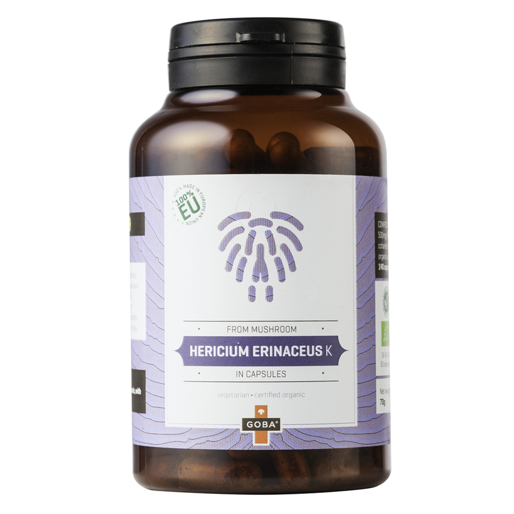 Goba Hericium Erinaceaus (Resasti Bradovec), kapsule (140 kapsul)