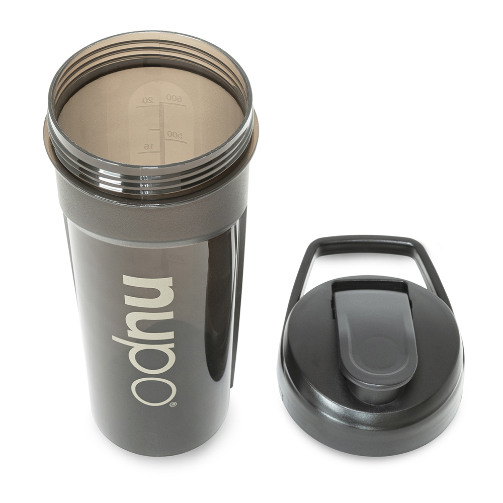 Nupo shaker, mešalec za pripravo napitkov - črn (1 mešalec - 600 ml)