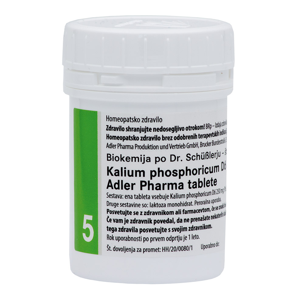 Schüsslerjeva sol št. 5  Kalium phosphoricum D6 , tablete (400 tablet)