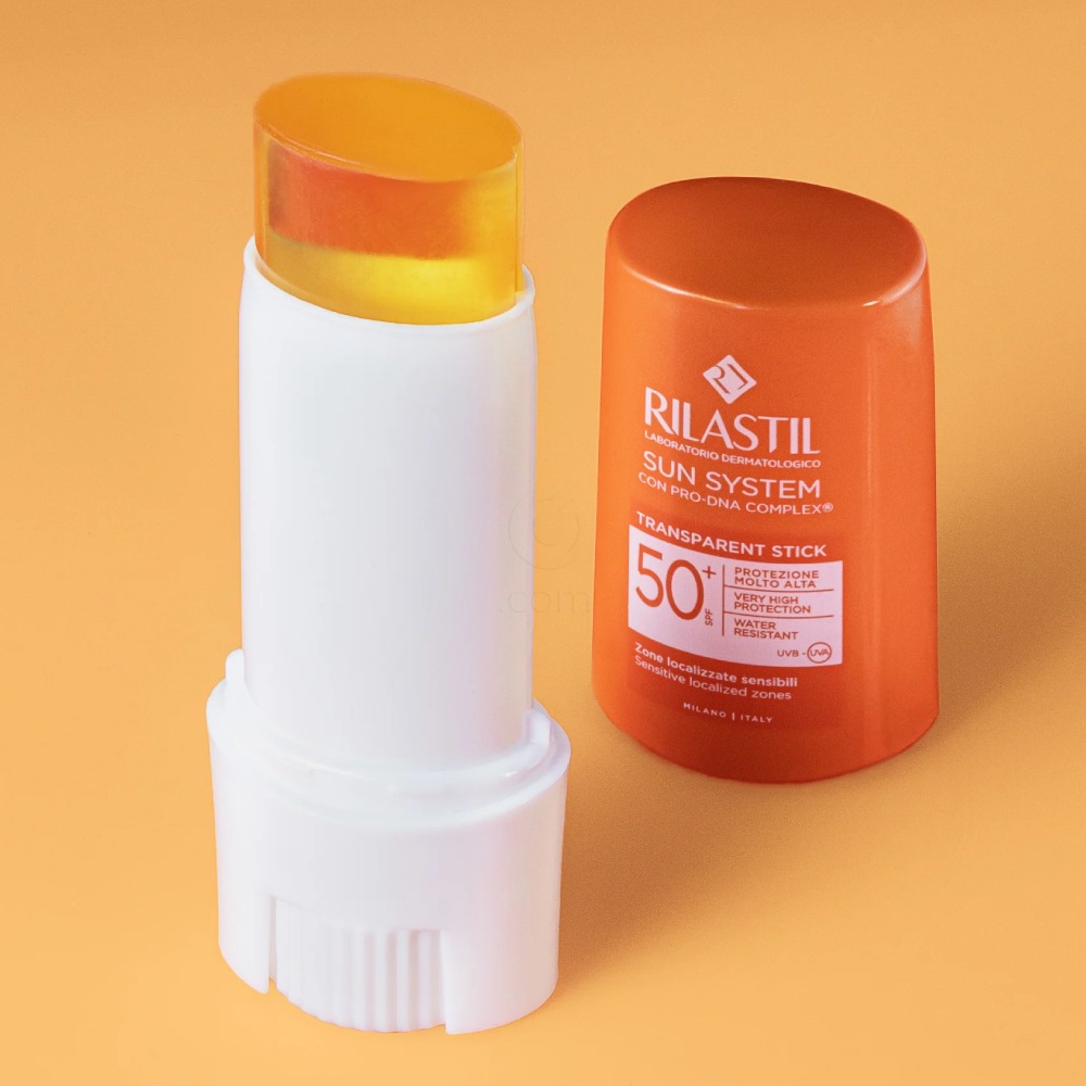 Rilastil Sun System, transparentni stik - ZF50+ (8,5 ml)