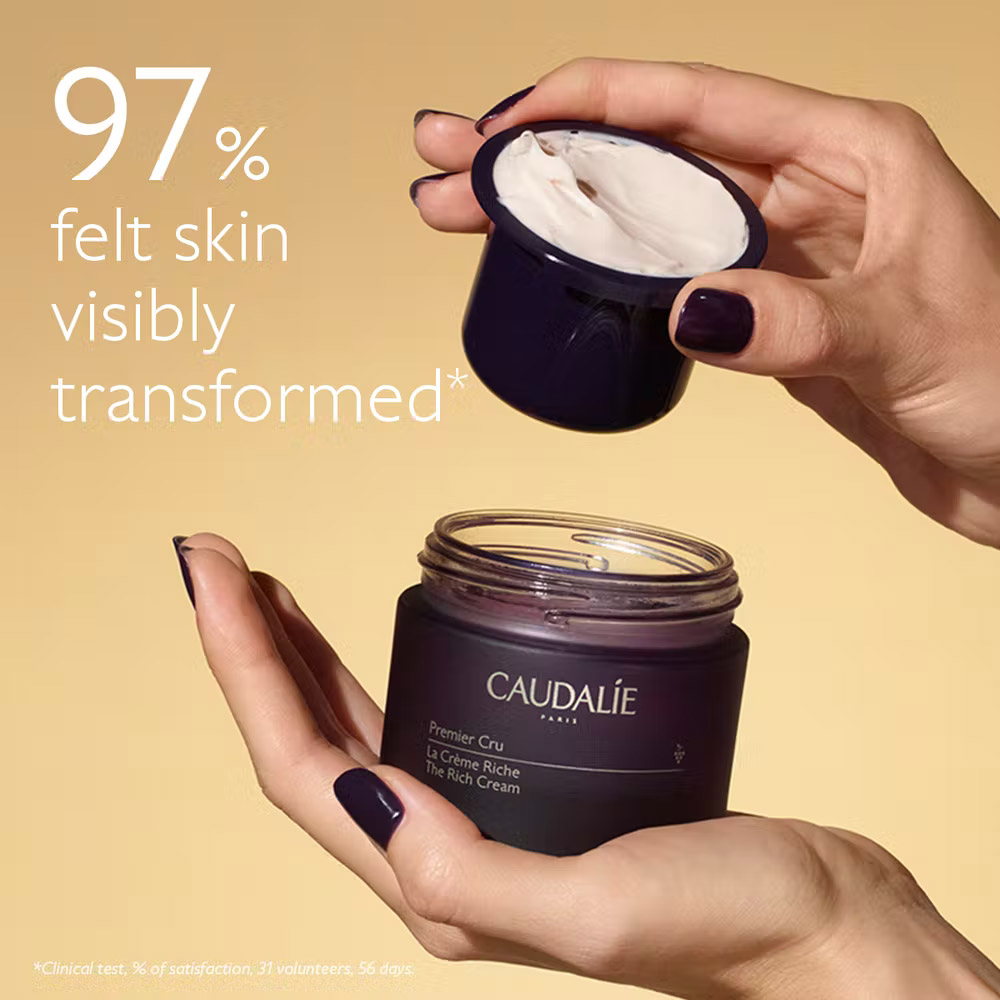 Caudalie Premier Cru Rich, bogata anti-age krema za obraz - polnilo (50 ml)