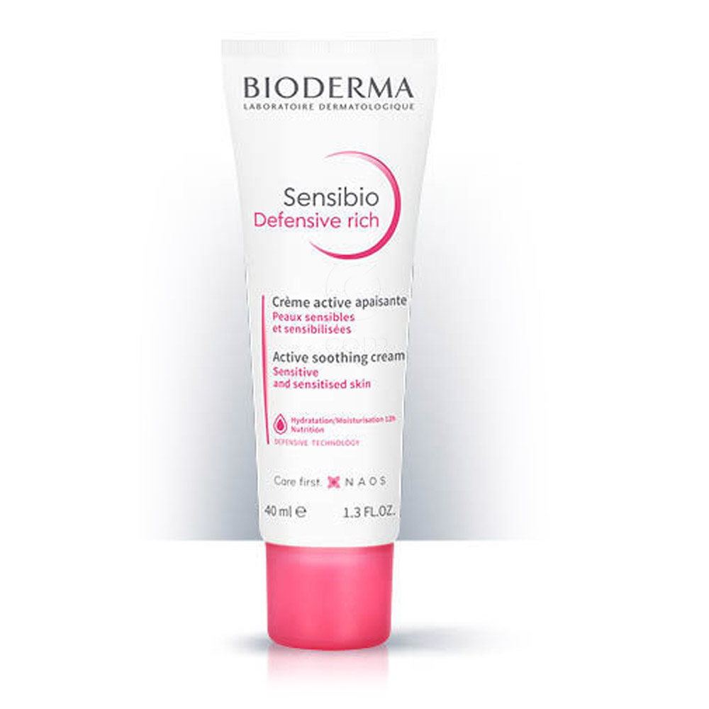 Bioderma Sensibio Defensive Rich, bogata pomirjujoča krema za občutljivo kožo (40 ml)