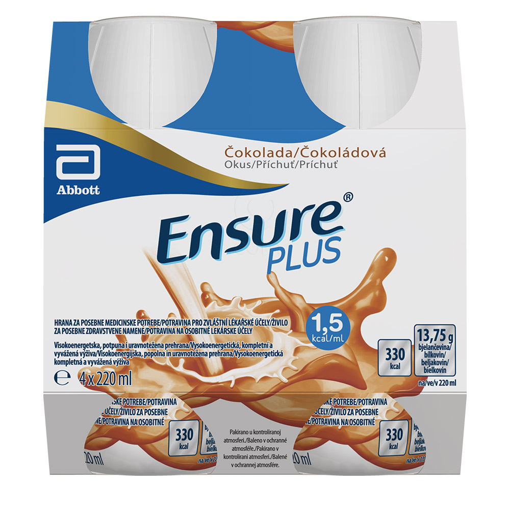 Ensure Plus, čokolada (4 x 220 ml)