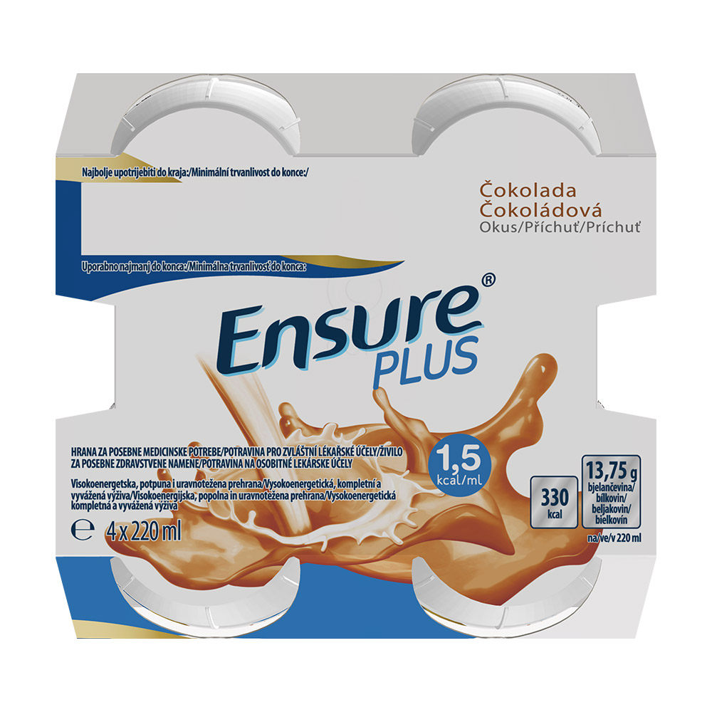Ensure Plus, čokolada (4 x 220 ml)