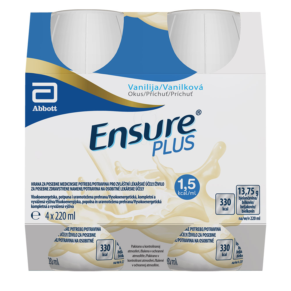 Ensure Plus, vanilija (4 x 220 ml)