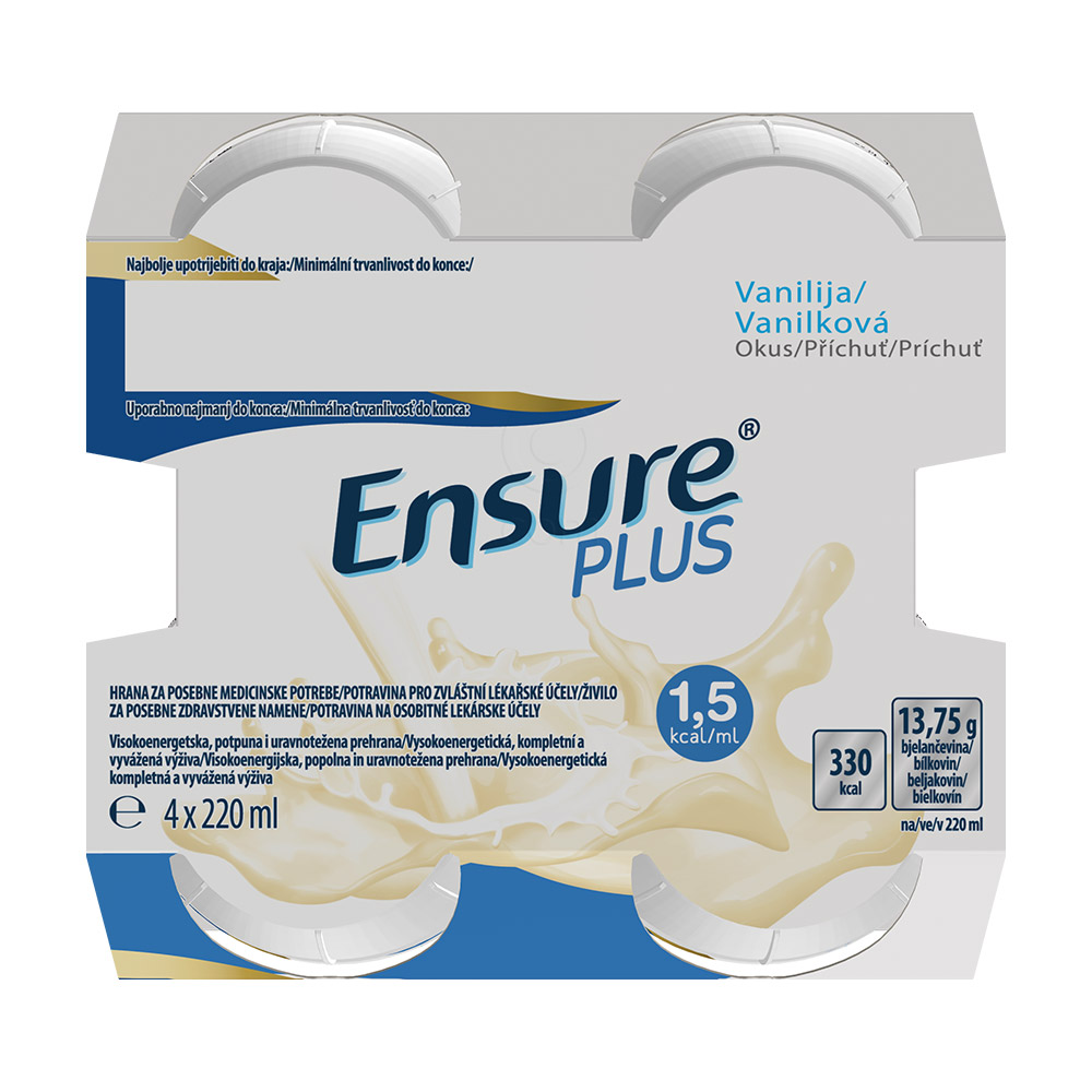 Ensure Plus, vanilija (4 x 220 ml)
