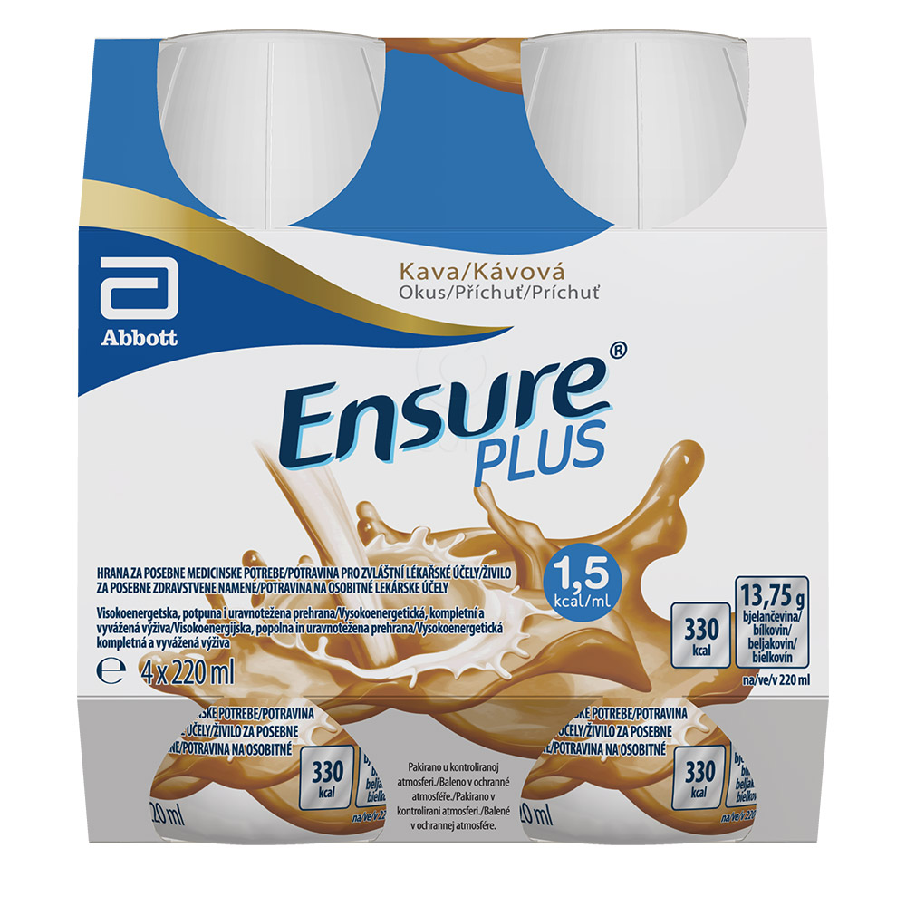 Ensure Plus, kava (4 x 220 ml) 
