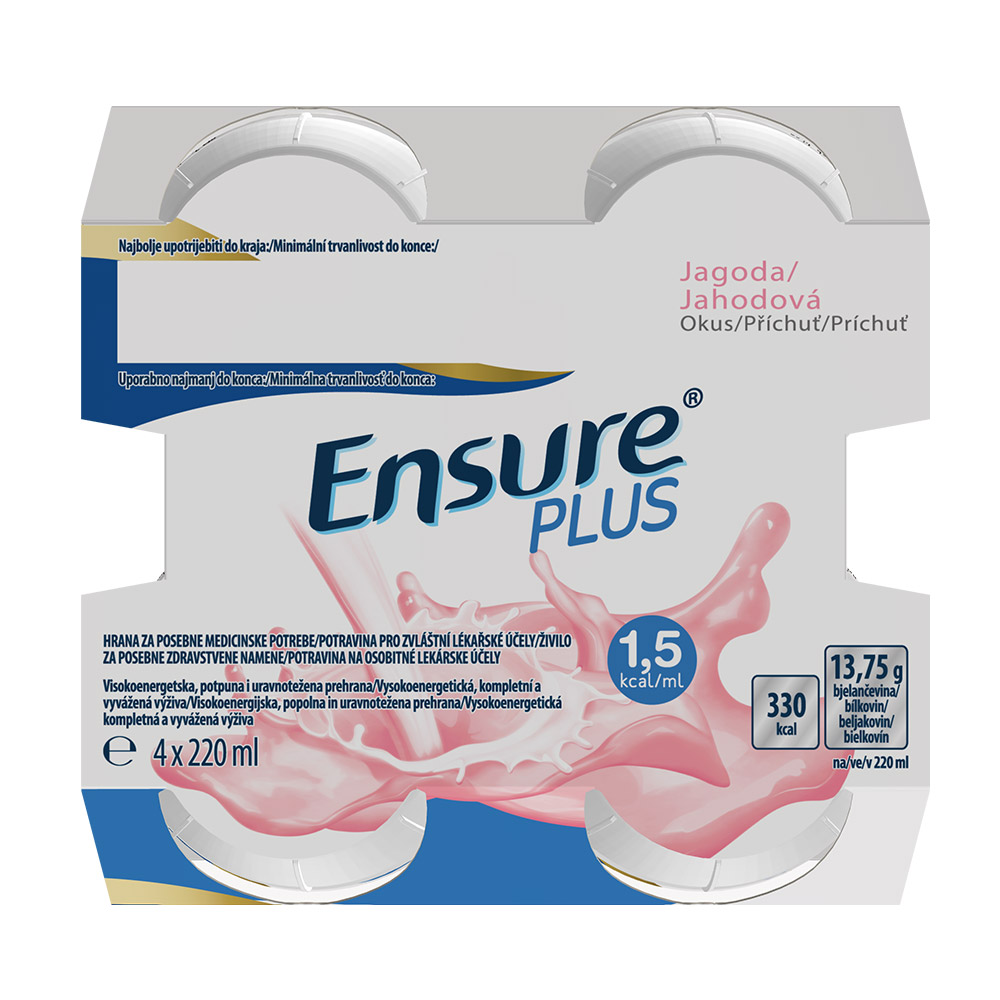  Ensure Plus, jagoda (4 x 220 ml)
