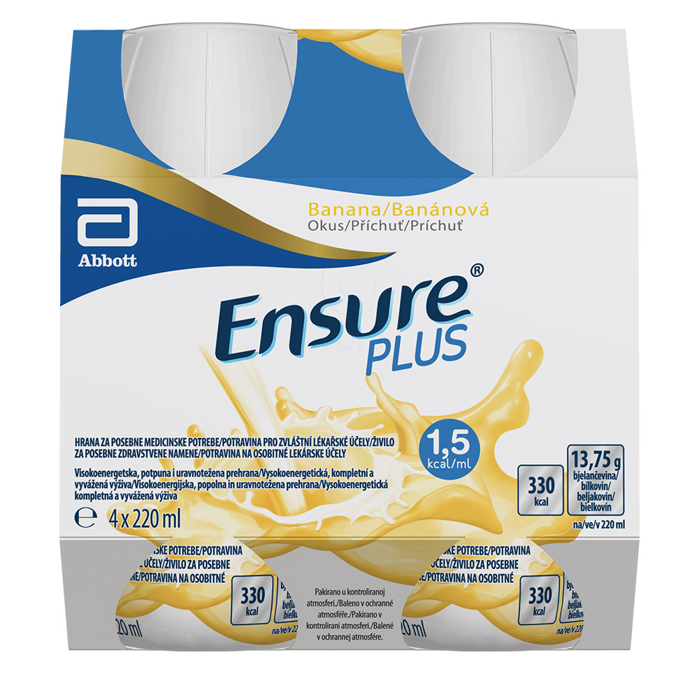 Ensure Plus, banana (4 x 220 ml)