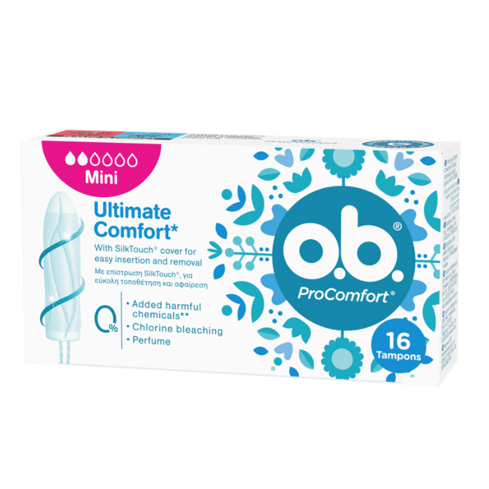 Johnson & Johnson O.B. Comfort PRO, tampon - mini (16 tamponov)