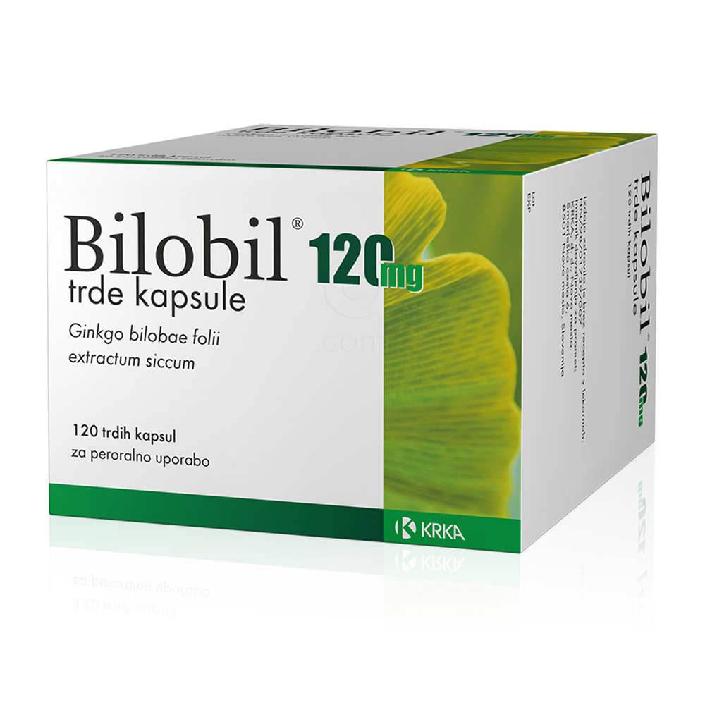 Bilobil 120 mg Krka, trde kapsule (120 kapsul)