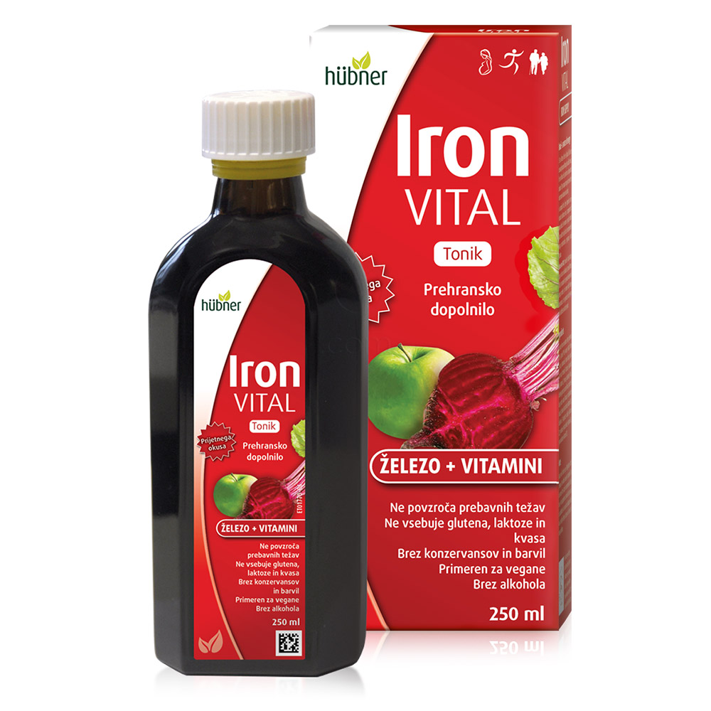 Iron Vital, tonik z železom in vitamini - steklenica (250 ml)