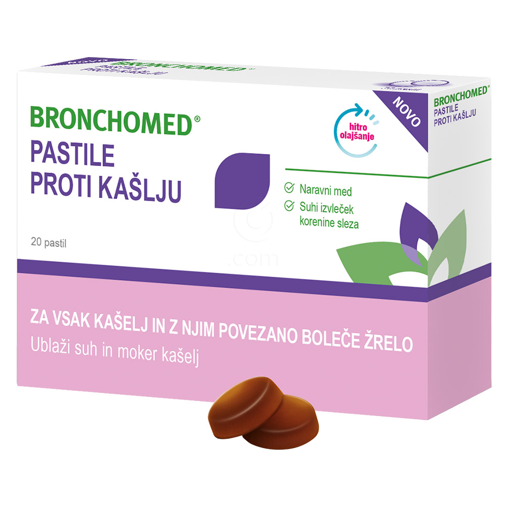 Bronchomed, pastile proti kašlju (20 pastil)