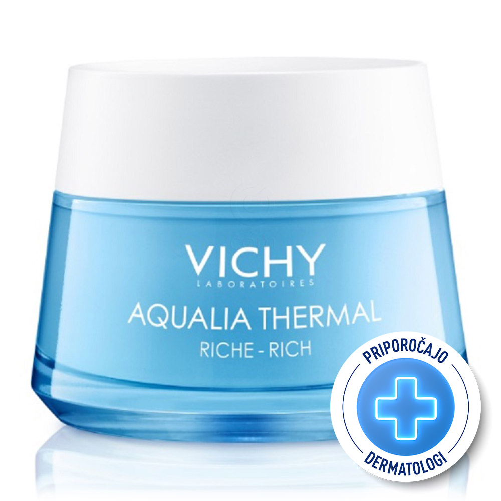Vichy Aqualia Thermal Rich, bogata krema za vlaženje za suho kožo (50 ml)