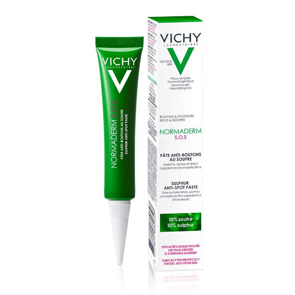 Vichy Normaderm S.O.S., žveplovo mazilo proti nepravilnostim (20 ml)
