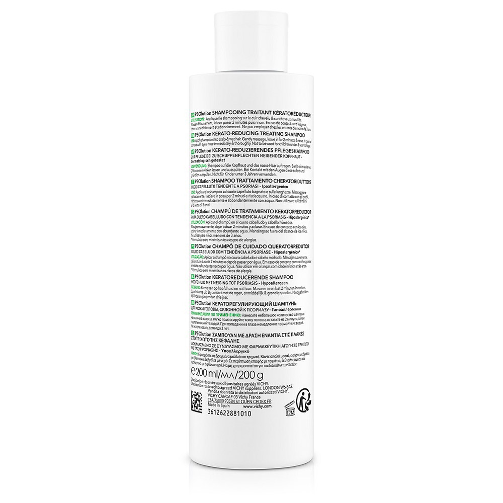 Vichy Dercos PSOlution, šampon za lasišče nagnjeno k luskavici (200 ml)