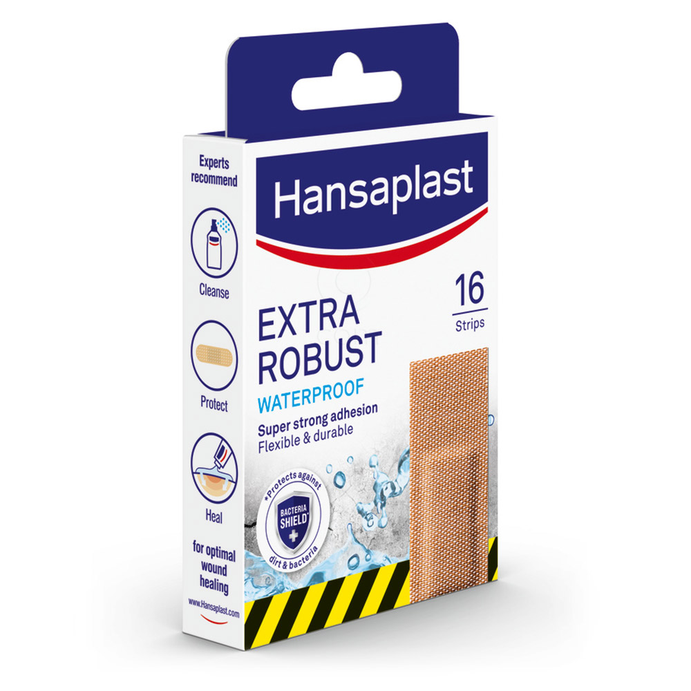 Hansaplast Extra Robust, vodoodporni obliži (16 obližev)