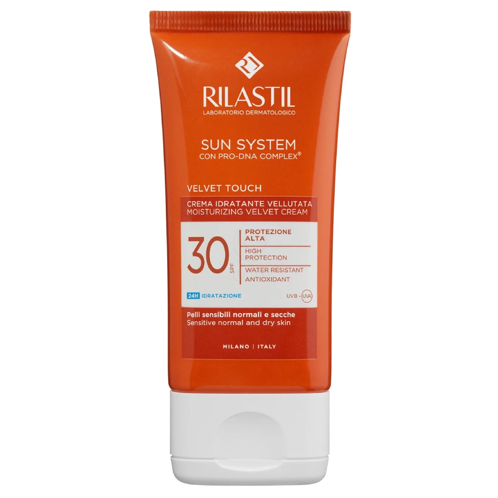 Rilastil Sun System Velvet Touch, krema za zaščito pred soncem - ZF30 (50 ml)