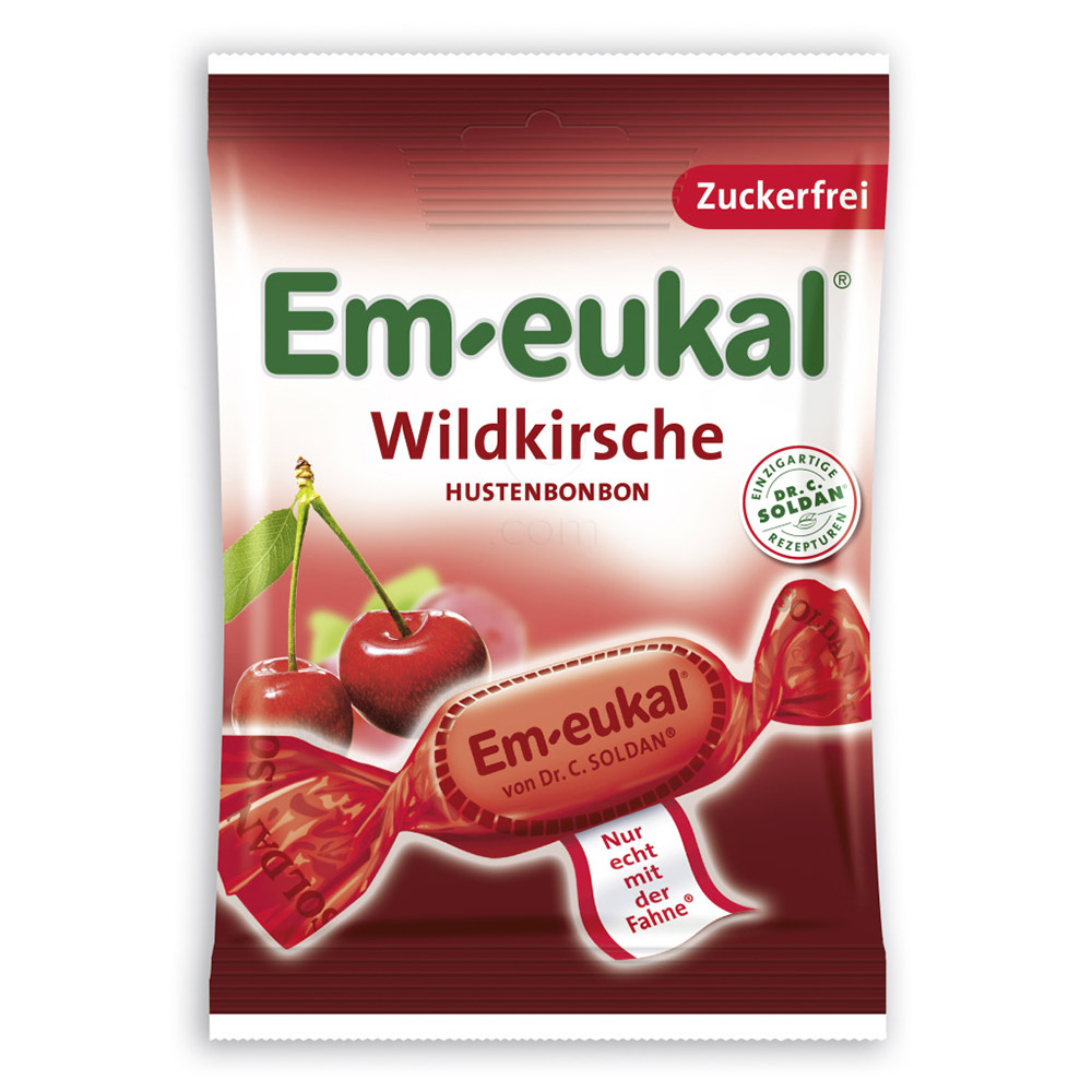 Dr. Soldan Em-Eukal Divja češnja, bonboni brez sladkorja (75 g)