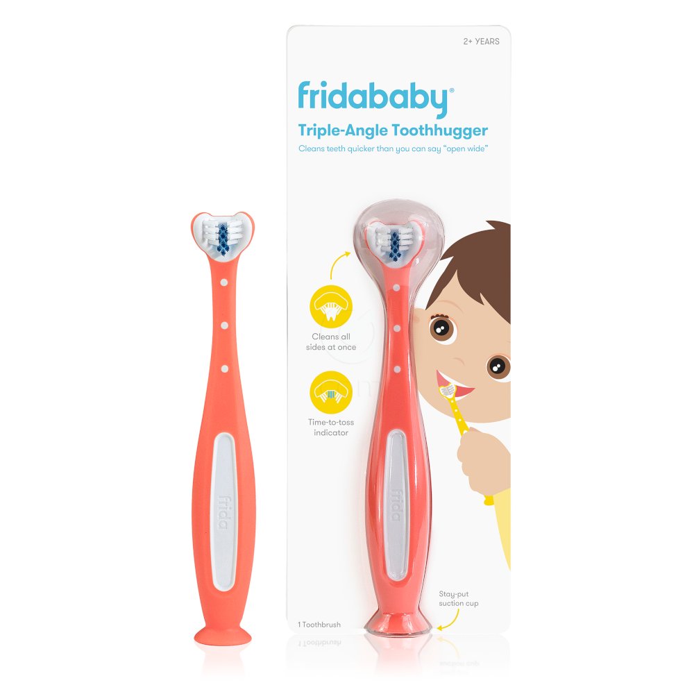 Frida Baby Toothhugger, trikotna otroška zobna ščetka - roza (1 ščetka)