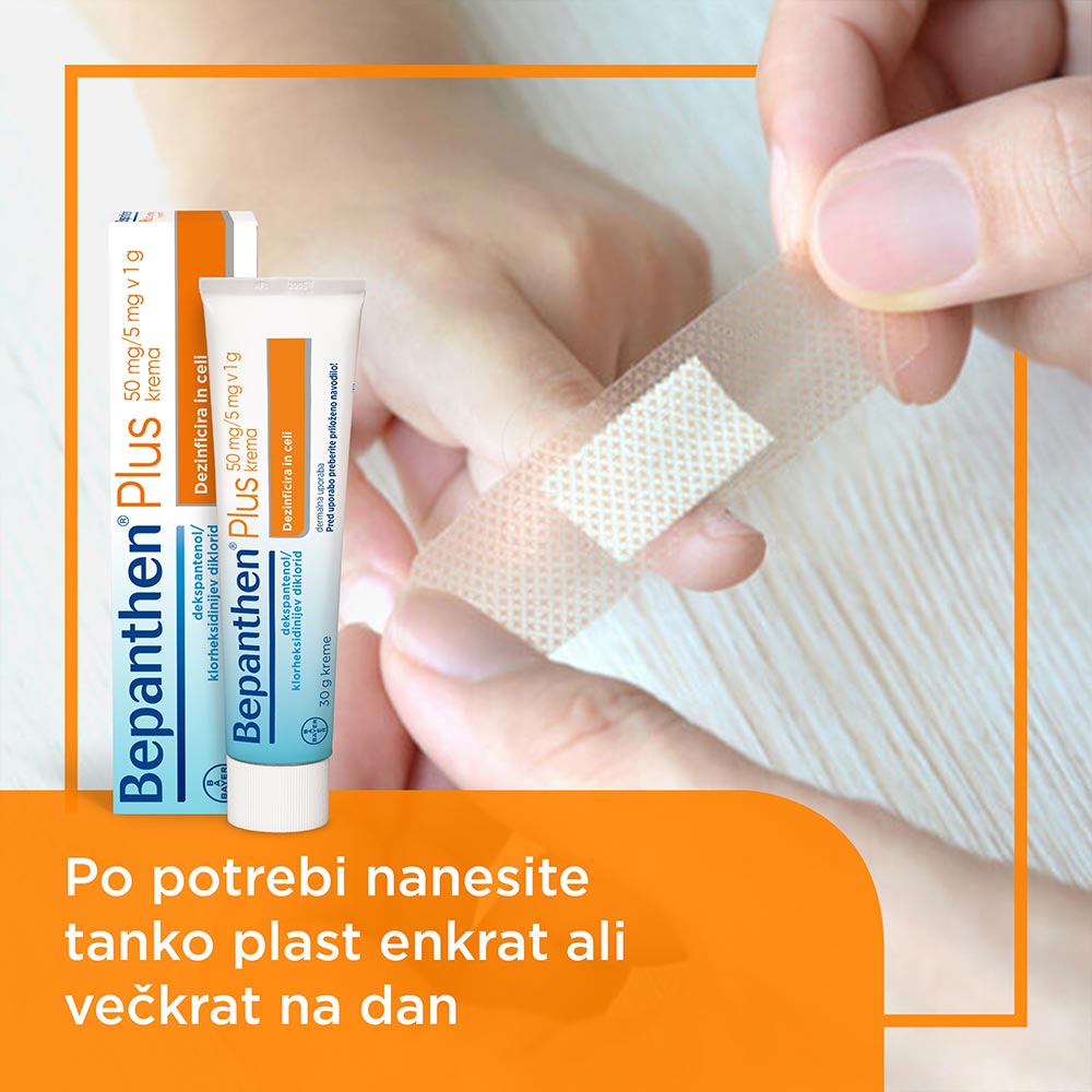Bepanthen plus 50 mg/5 mg v 1 g, krema (30 g)