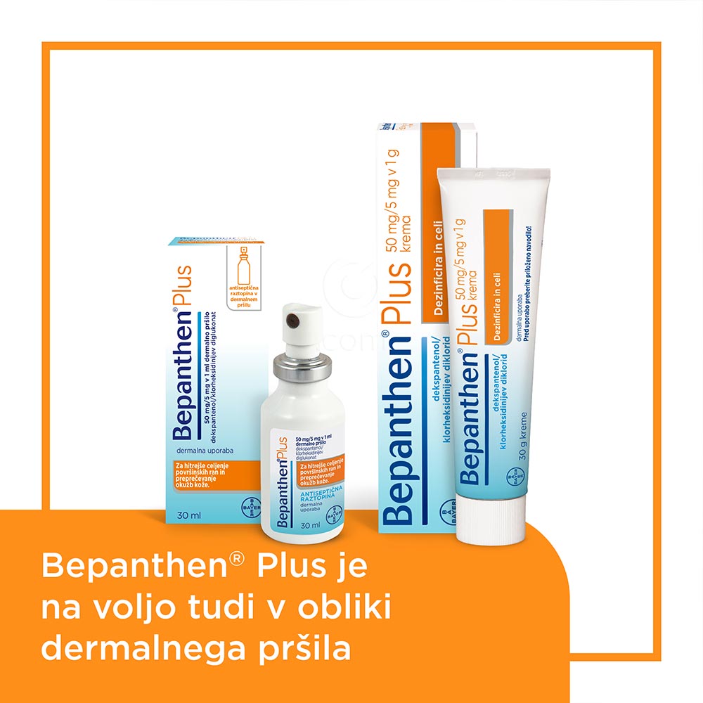 Bepanthen plus 50 mg/5 mg v 1 g, krema (30 g)