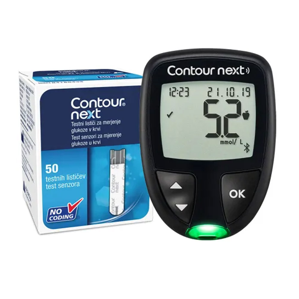 Contour Next, sistem za merjenje glukoze (1 komplet