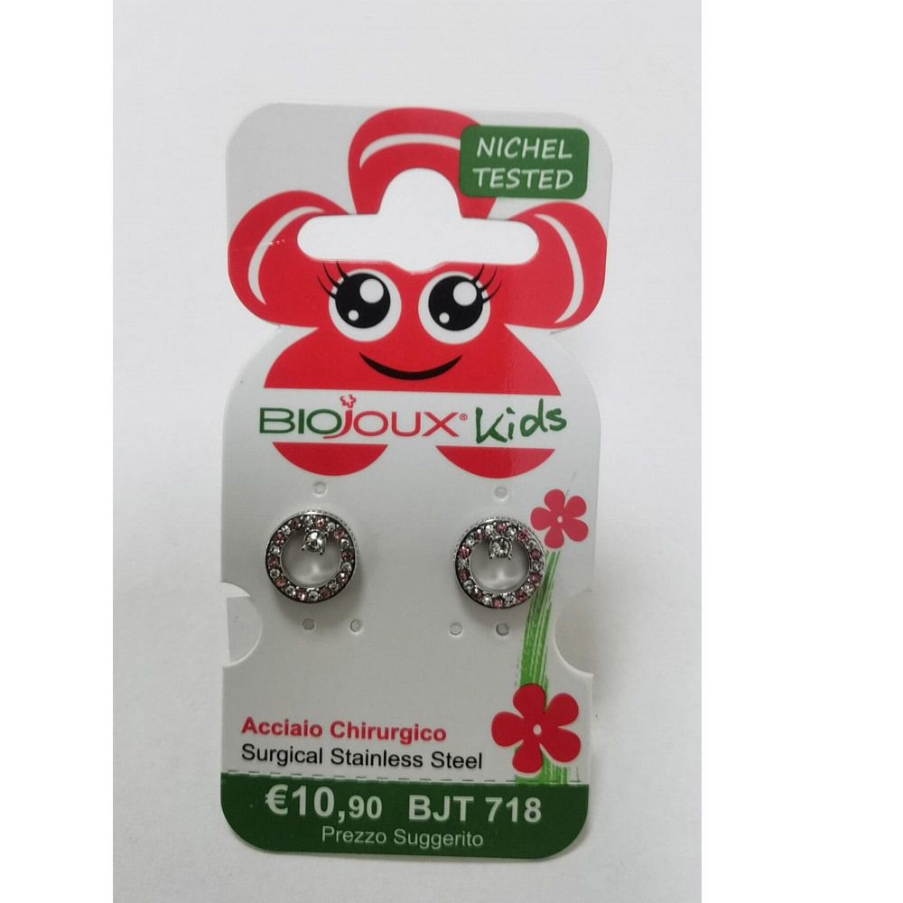 Biojoux, uhani iz kirurškega jekla - mala princesa - BJT718 (2 uhana)