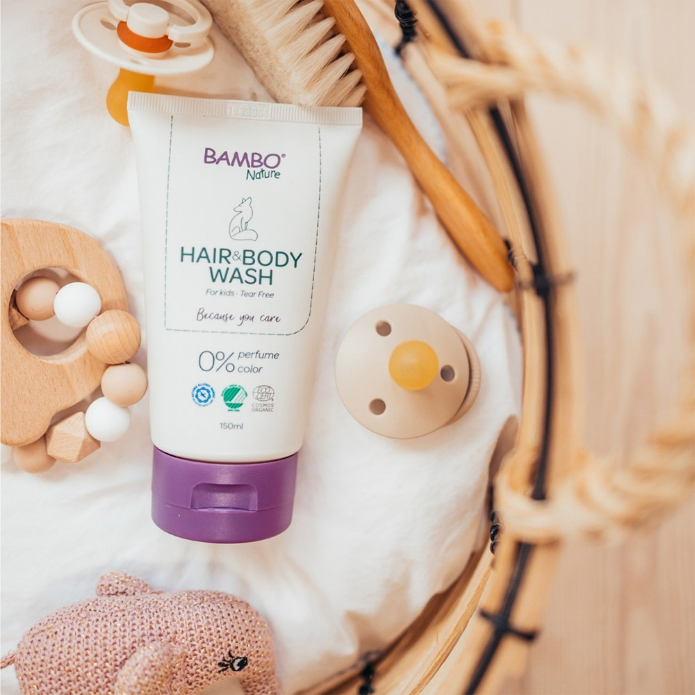 Bambo Nature, otroški gel za umivanje telesa in las (150 ml)