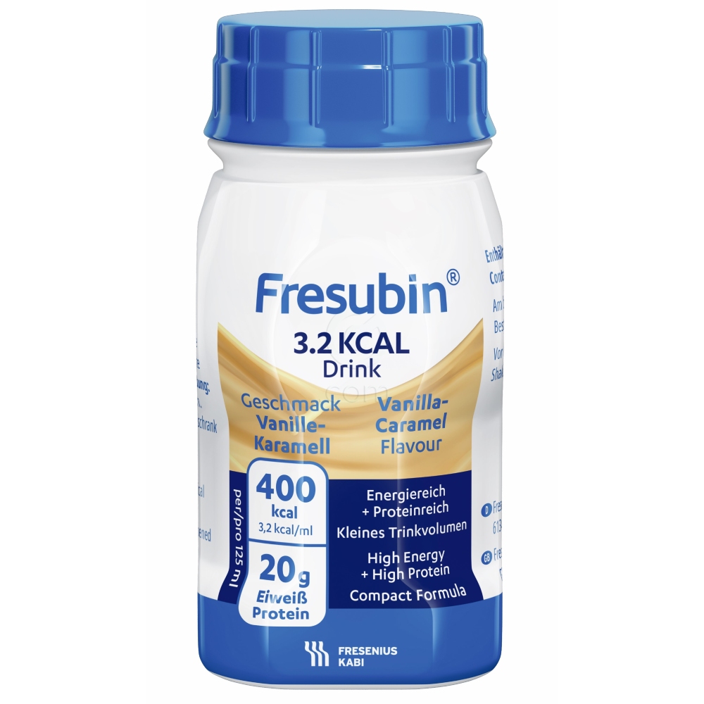 Fresubin Drink 3,2 kcal/ml, napitek z okusom vanilija/karamela (4 x 125 ml)