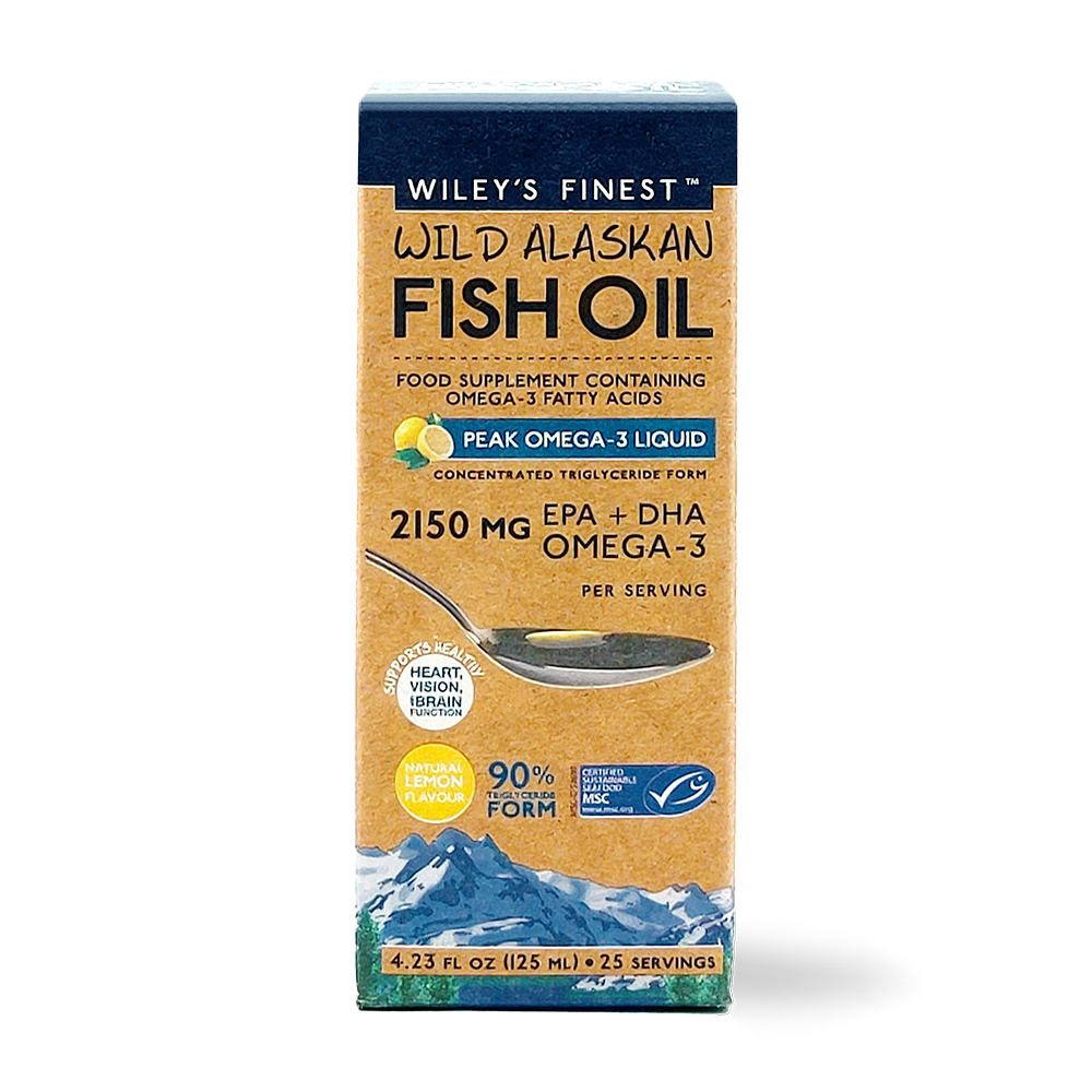 Wiley'S Finest Peak Omega 3 Wild Alaskan Fish Oil, ribje olje (125 ml)