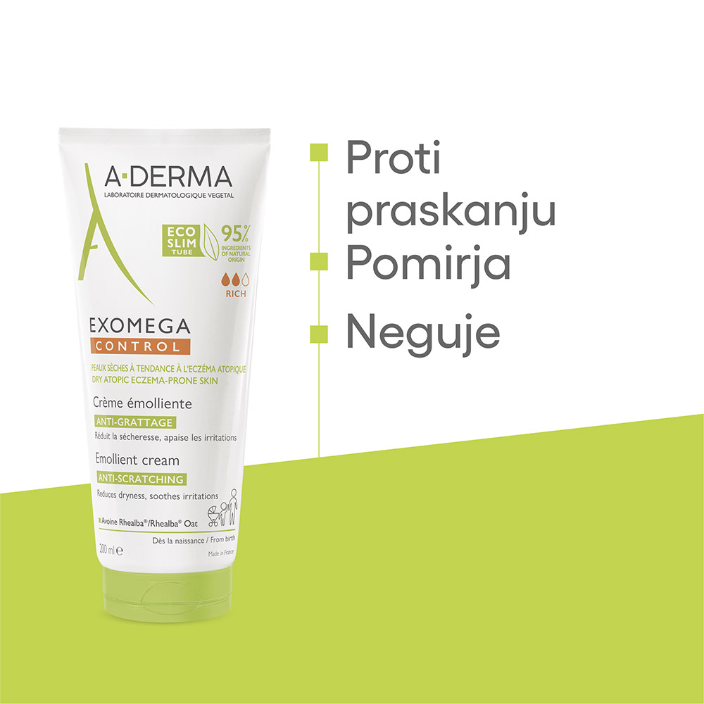 A-Derma Exomega Control, emolientna krema (200 ml)