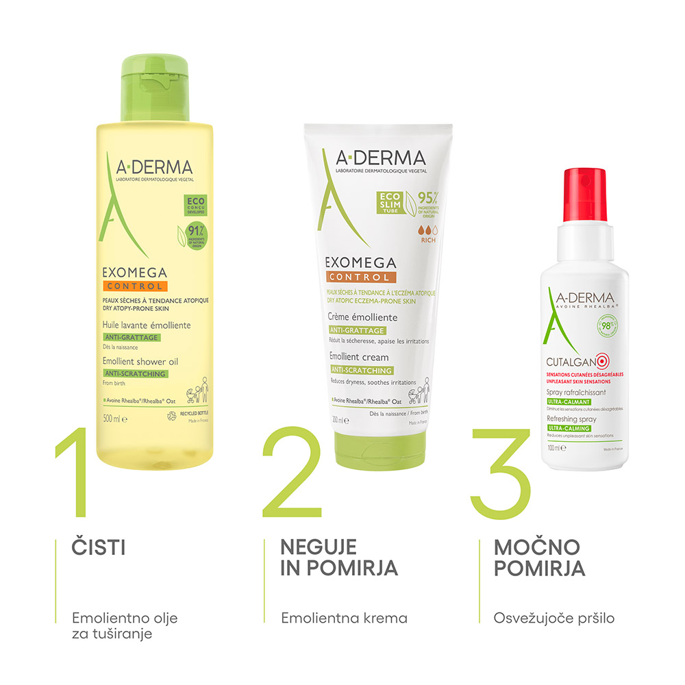 A-Derma Exomega Control, emolientna krema (200 ml)