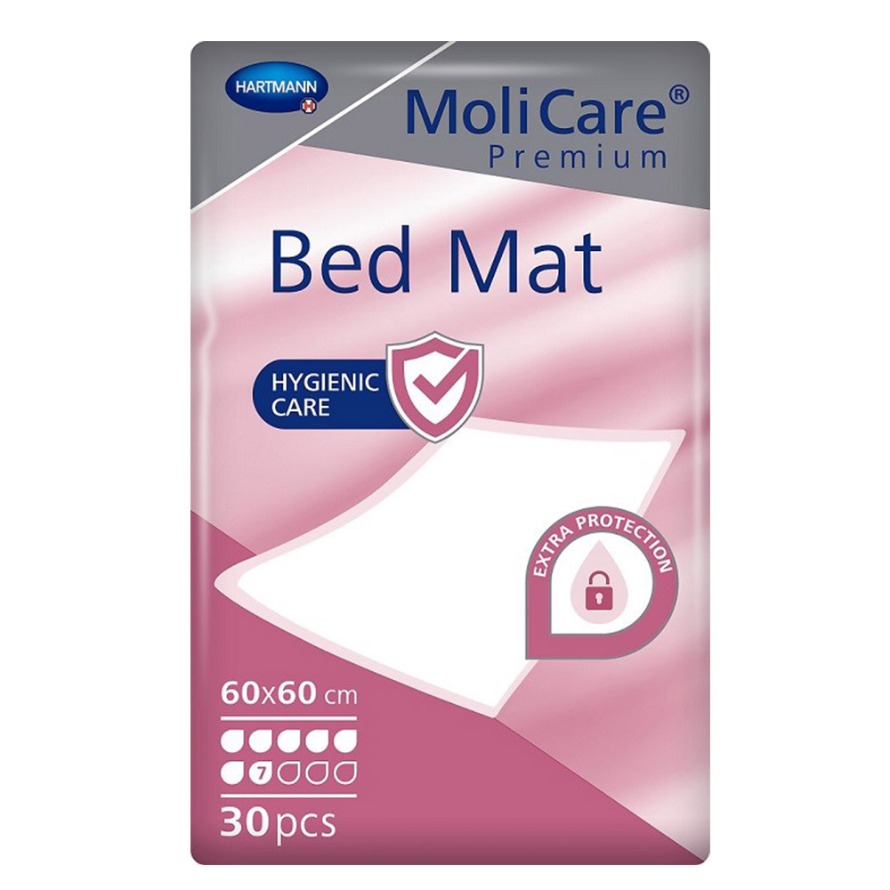 MoliCare Premium Bed Mat, vpojna posteljna podloga - 7 kapljic - 60 x 60 cm (30 podlog)