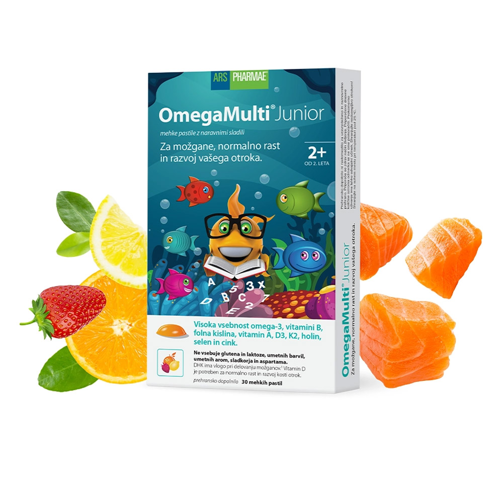 OmegaMulti Junior Ars Pharmae, mehke pastile (30 pastil)