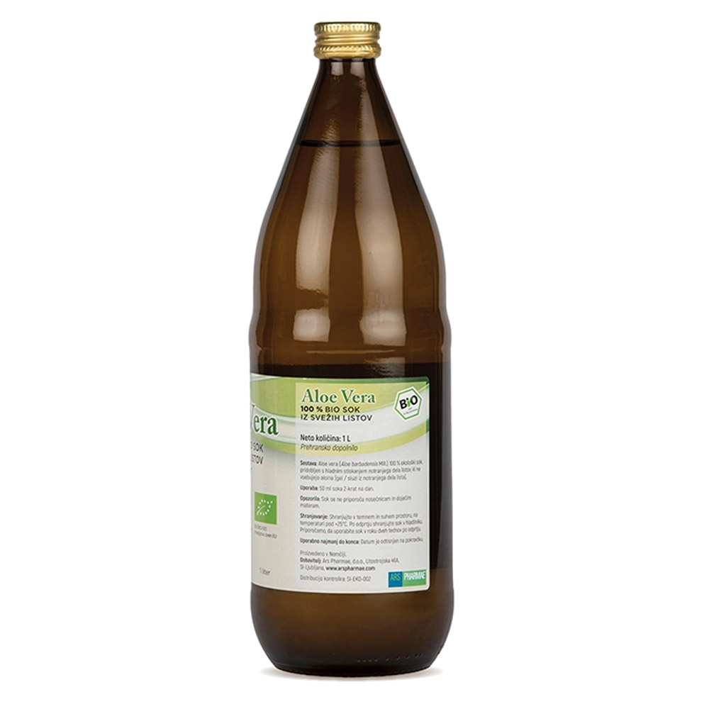 Aloe Vera Ars Pharmae, 100% Bio sok iz svežih listov (1 l)