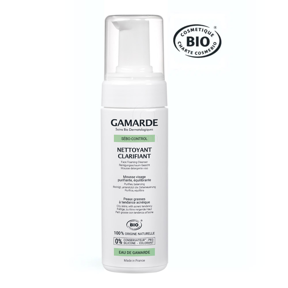 Gamarde Sebo Control, čistilni gel v peni proti nepravilnostim (160 ml)