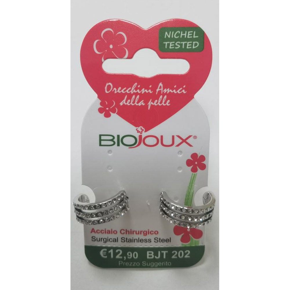 Biojoux, uhani iz kirurškega jekla - Miami obroč - BJT202 (2 uhana)