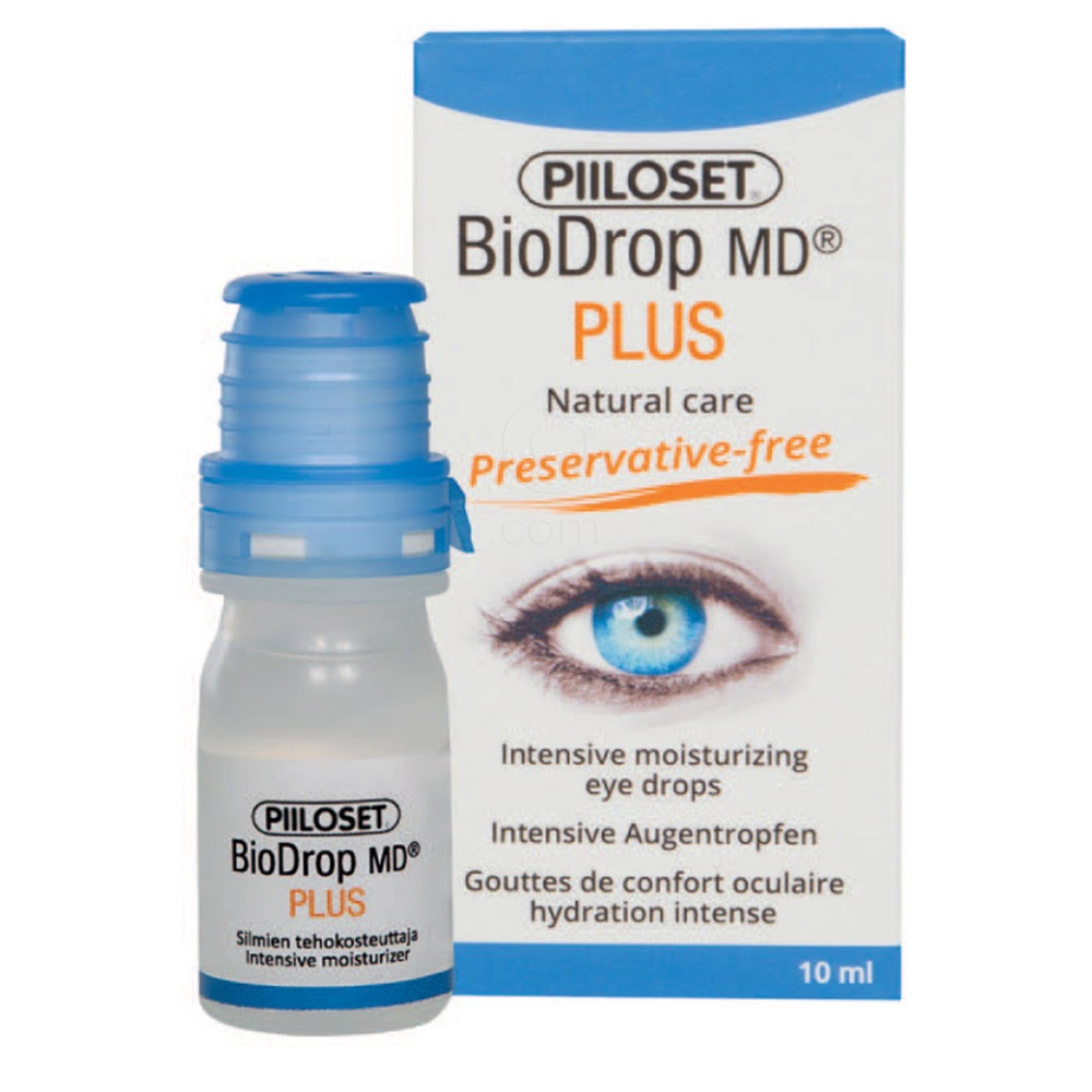 Piiloset Biodrop MD Plus, kapljice za suho oko s trehalozo (10 ml)