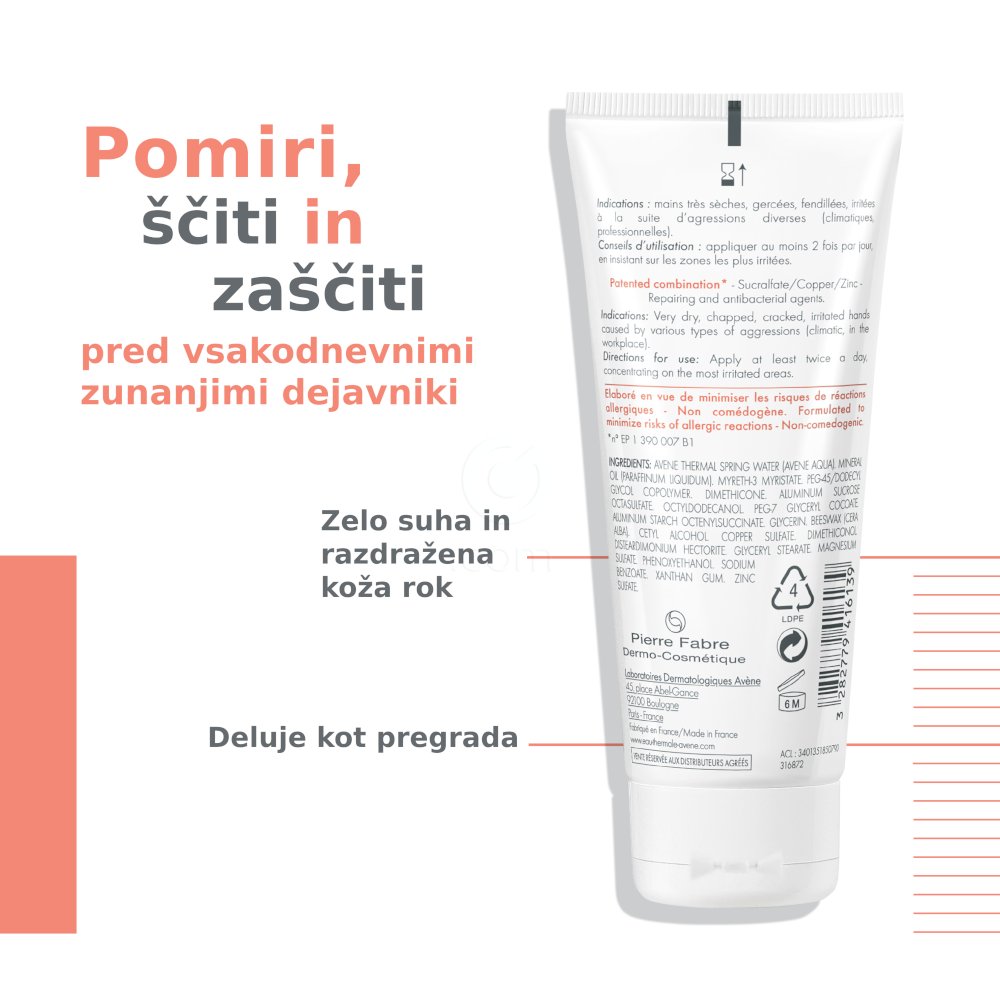 Avene Cicalfate, krema za roke (100 ml)