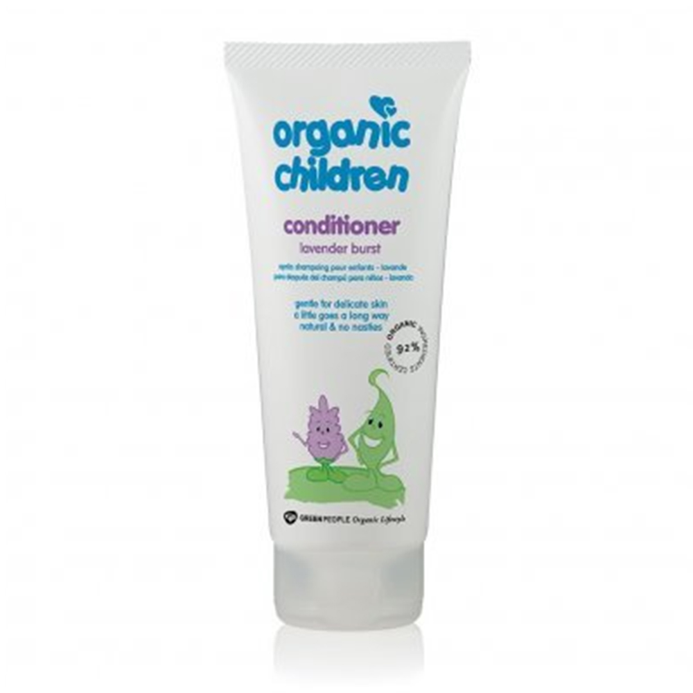 Green People, otroški negovalni balzam s sivko za lase (200 ml)
