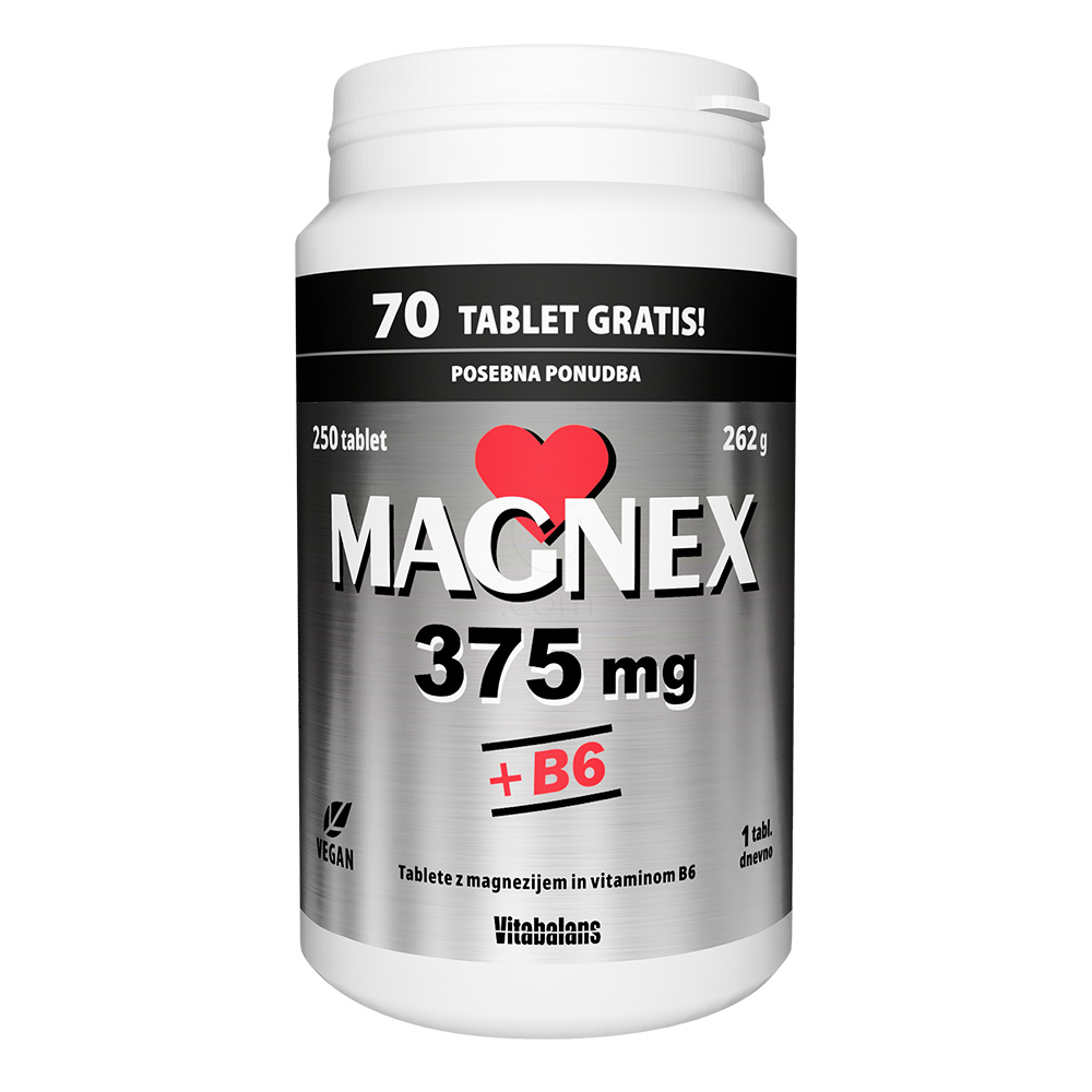 Magnex 375 mg + B6 Vitabalans, tablete (180 tablet)