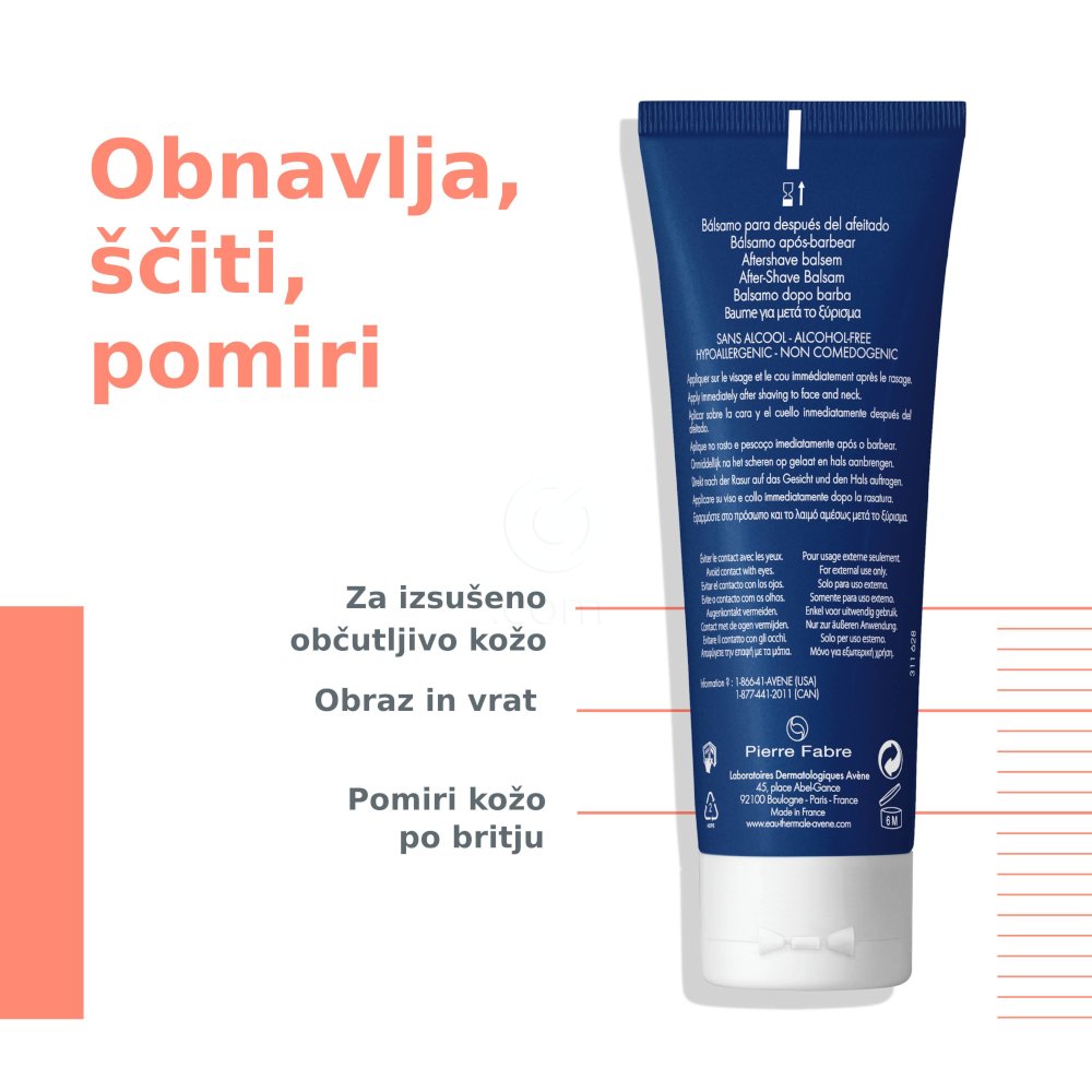 Avene Men, balzam po britju (75 ml)
