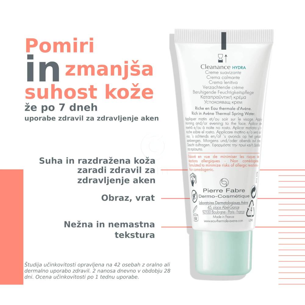 Eau Thermale Avene Cleanance Hydra, pomirjujoča krema (40 ml)