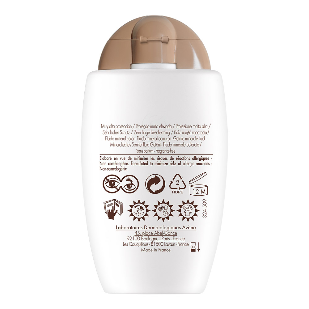 Avene Sun, obarvani mineralni fluid - ZF 50+ (40 ml)