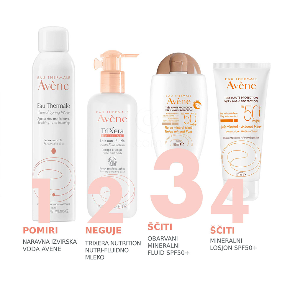 Avene Sun, obarvani mineralni fluid - ZF 50+ (40 ml)