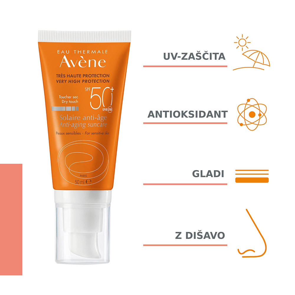 Avene Sun anti-age, krema - ZF 50+ (50 ml)